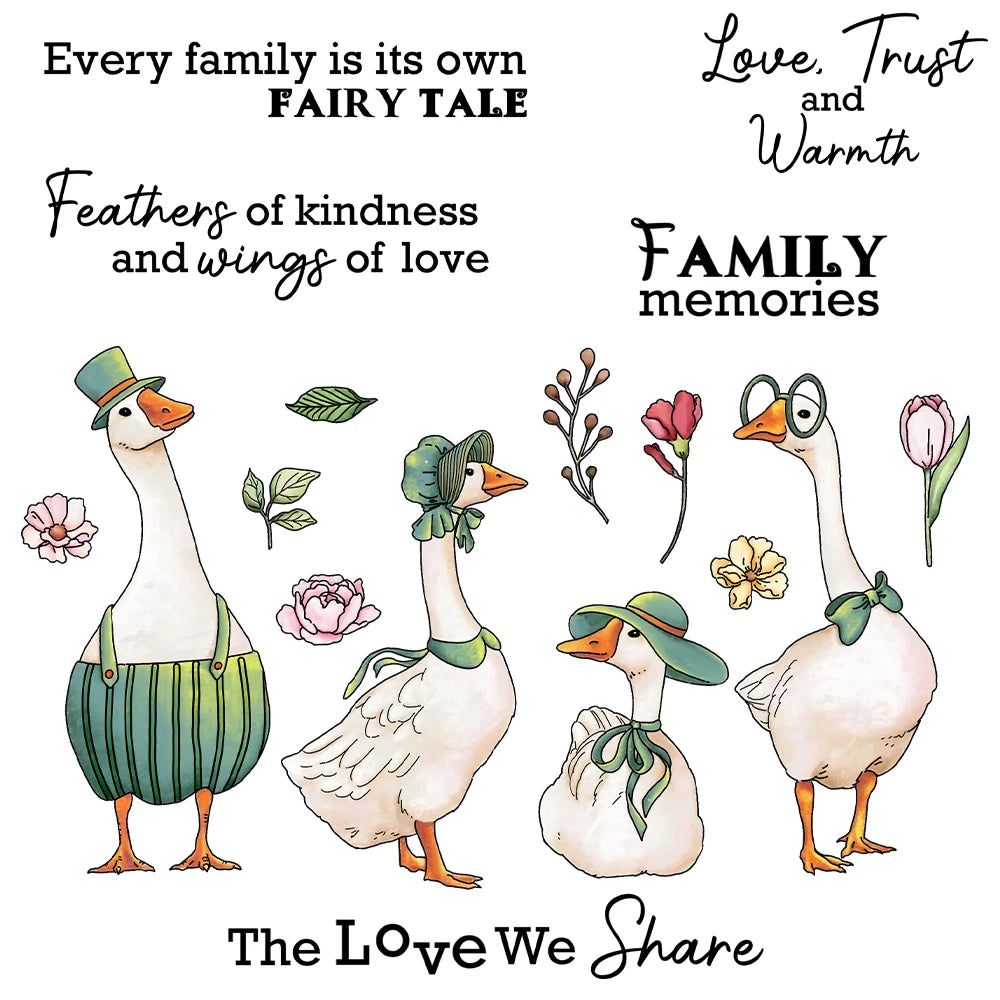 Sweet Goosey Family Transparent Stamps