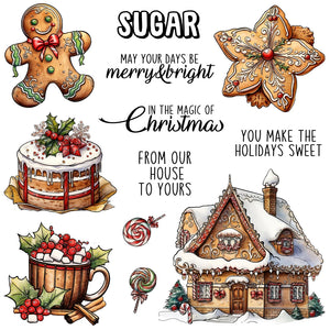 Gorgeous Time For Christmas Sweets Transparent Stamps/Dies,  (please order items separately)