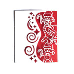 Cute Christmas Snowman Border Metal Cutting Die, 12.5 cm x 15.2 cm/4.92 in x 5.98 in