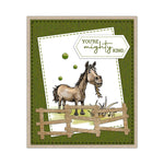 Hilarious Horsey Kicking Up His Heels Transparent Stamps, Dies, Stamp and Die Set (please order items separately)