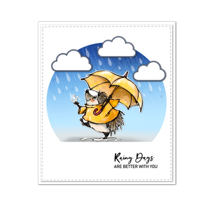 Sunshine on a Rainy Day Transparent Stamps, Stamp and Die Set (please order items separately)