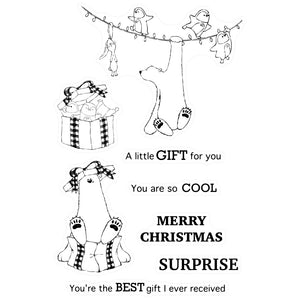 Surprise Christmas Gift Transparent Stamps