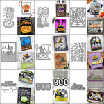 Versatile Variety of Halloween Metal Cutting Dies, Size on Photos (please select design as required)