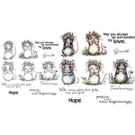 Gorgeous Little Mice Saying Lovely Prayers Transparent Stamps