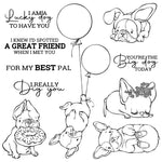 Puppy Love Transparent Stamps, Stamp and Die Set (please order items separately)