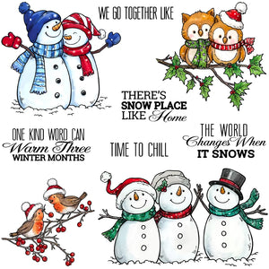 There's "Snow" Place Like Home Christmas Transparent Stamps, Stamp and Die Set (please order items separately)