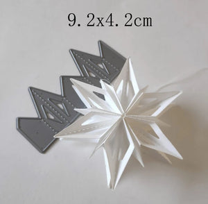 Beautiful and Versatile Christmas Star-Shaped Metal Cutting Dies, Various Designs, Size on Photos