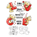 Cute You Are My True Love Transparent Stamps, Dies, Stamp and Die Set (please order items separately)