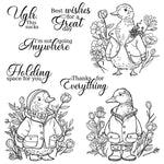 Adorable Duckies in Jackets Transparent Stamps, Dies, Stamp and Die Set (please order items separately)