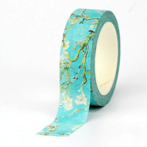 Beautiful Decorative Floral Washi Tape, Width 15mm, Length 10 m, 1 Piece