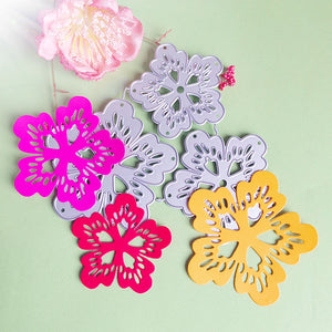 Beautiful Three Flowers Metal Cutting Dies, 12 cm x 14.8 cm/4.72 in x 5.82 in