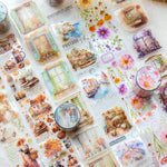 Adorable Collection of Beautiful Washi Tape, Various Designs, 50 mm x 2m