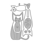 Adorable Mummy Cat and Kitten Metal Cutting Dies