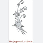 Glorious Dazzling Star Metal Cutting Die, 5.1 cm x 12.6 cm/2.00 in x 4.96 in