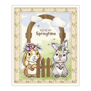 Cute Spring Whispers Of New Beginnings Transparent Stamps, Dies, Stamp and Die Set (please order items separately)