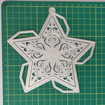 Exquisite Christmas Star Decoration Metal Cutting Die, Size on Photo