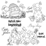 Delightful Bunny Blessings For You Transparent Stamps, Dies, Stamp and Die Set (please order items separately)