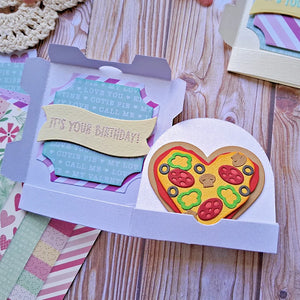 Cute Pizza in a Box Metal Cutting Die, 16.1 cm x 13.8 cm/6.33 in x 5.43 in