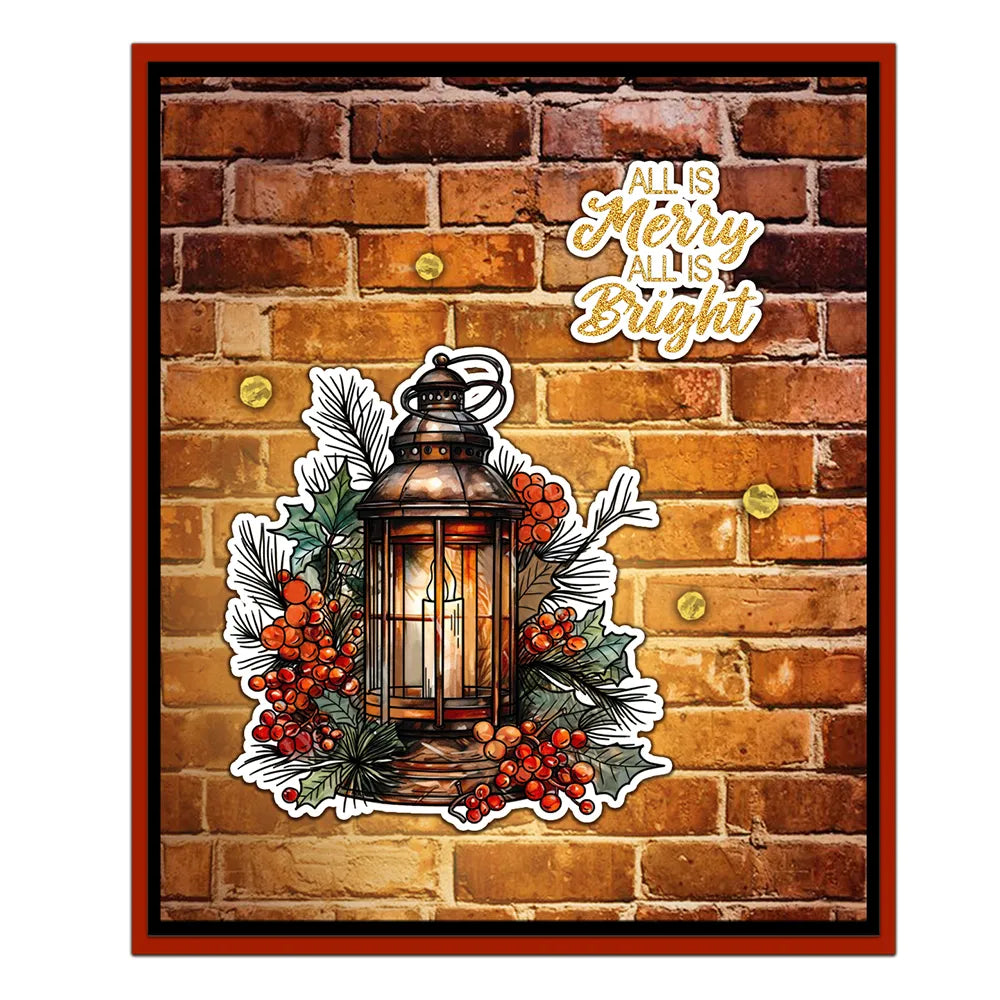 Gorgeous Christmas Lanterns Transparent Stamps, Stamp and Die Set (please order items separately)