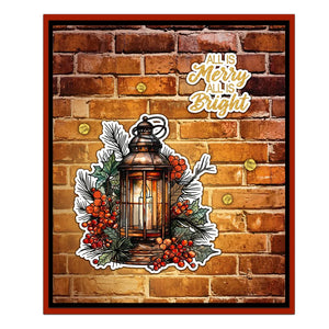 Gorgeous Christmas Lanterns Transparent Stamps, Stamp and Die Set (please order items separately)