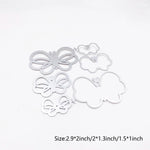 Pretty Butterflies Metal Cutting Dies, Size on Photo