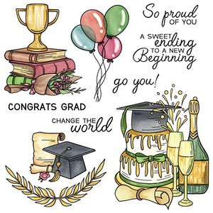 Lovely Celebrations For Graduation Season Transparent Stamps, Stamp/Cutting Die (please order items separately)