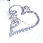 Exquisite Love Heart Metal Cutting Die, Size on Photo