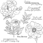 Exquisite Spring Bloom Transparent Stamps