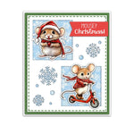 Endearing Little Christmas Mice Transparent Stamps, Dies, Stamp and Die Set (please order items separately)