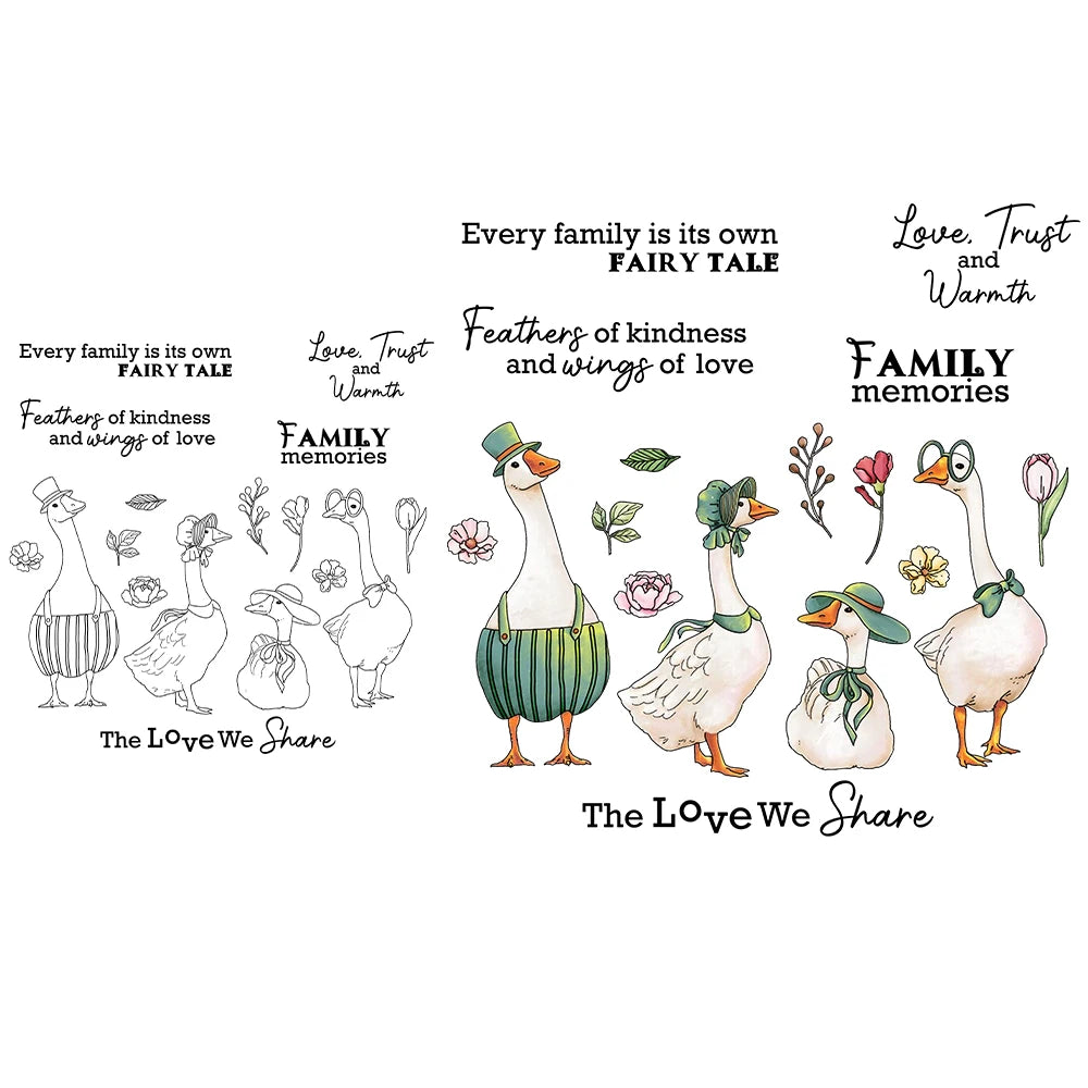 Sweet Goosey Family Transparent Stamps