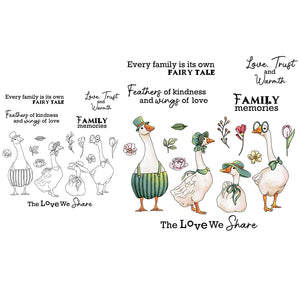 Sweet Goosey Family Transparent Stamps