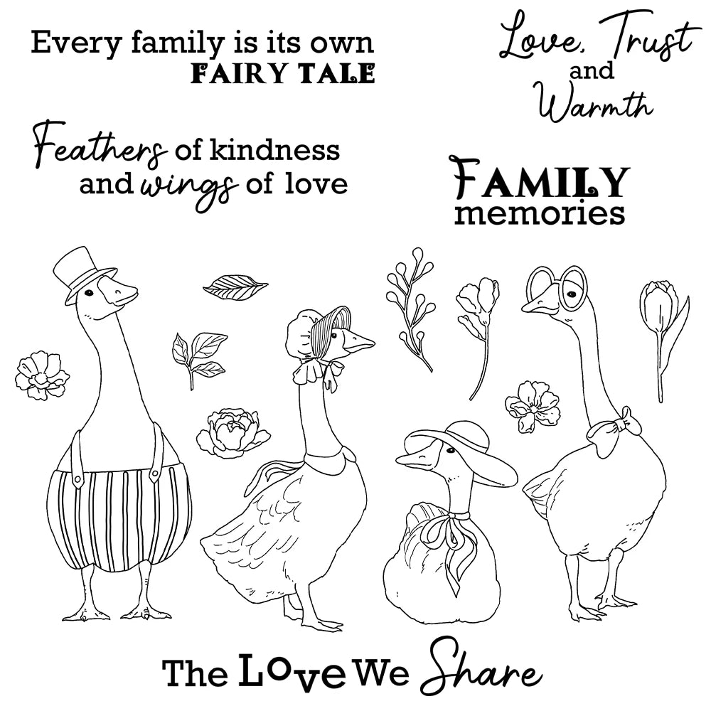 Sweet Goosey Family Transparent Stamps