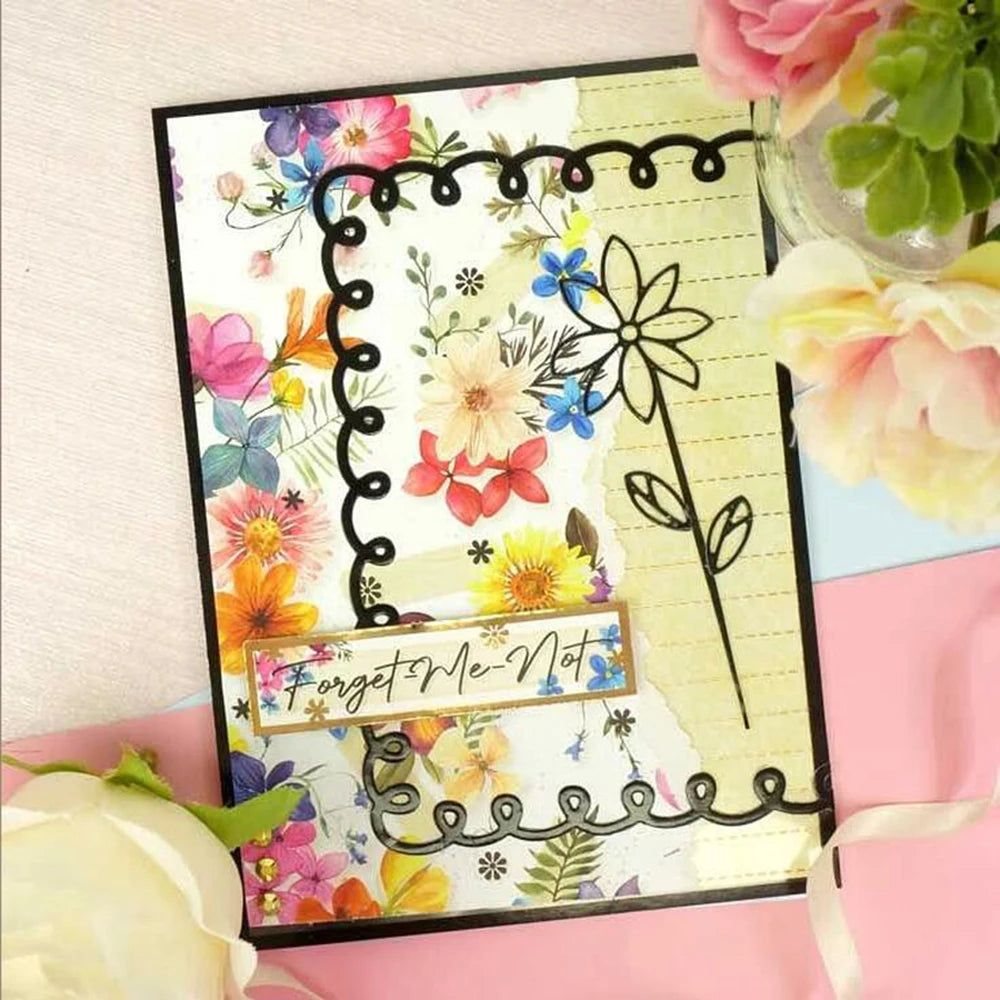 Beautiful and Versatile Background Frames Metal Cutting Dies, Various Designs, Size on Photo