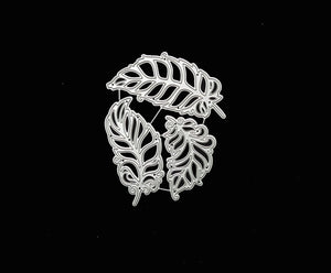 Three Leaves Design Metal Cutting Dies, 10.8 cm x 8.6 cm/4.25 in x 3.38