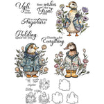 Adorable Duckies in Jackets Transparent Stamps, Dies, Stamp and Die Set (please order items separately)