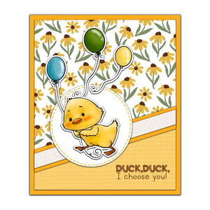 Cutest "You Quack Me Up" Transparent Stamps/Dies (please order items separately)