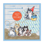 Cute Kitty Cats Sending Birthday Wishes To A Purr-Fect Friend Transparent Stamps, Dies, Stamp and Die Set (please order items separately)