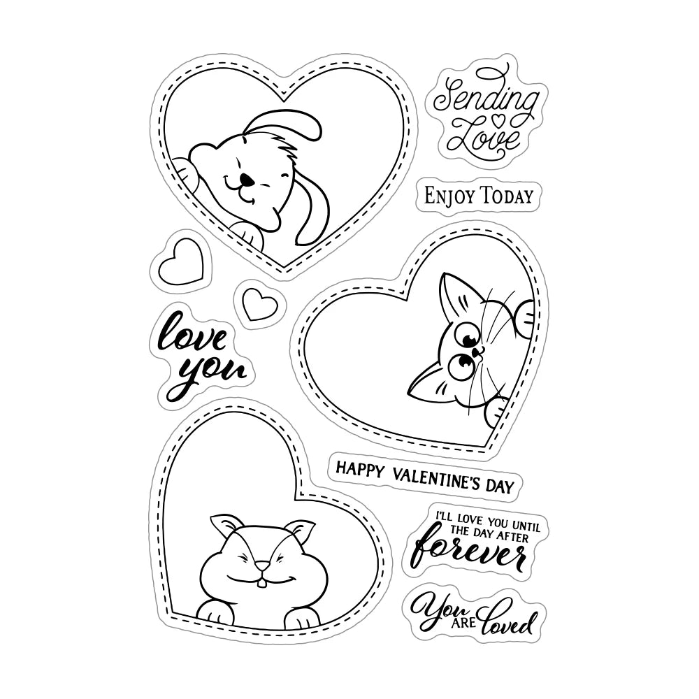 Adorable "I'll Love You Until The Day After Forever" Stamp/Die (please order items separately)