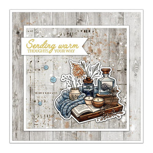 Warm Winter Wishes Transparent Stamps, Stamp and Die Set (please order items separately)