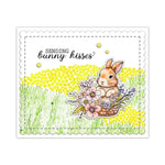 Beautiful Bunnies Sending Kisses Transparent Stamps, Stamp and Die Set (please order items separately)