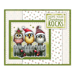 Comical Christmas Feathered Friends Transparent Stamps, Dies, Stamp and Die Set (please order items separately)