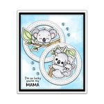 Adorable Koalas "Thank You For Helping Me Grow" Transparent Stamps, Dies, Stamp and Die Set (please order items separately)