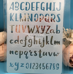 Versatile Alphabet Letters/Numbers Layering Stencils, 26 cm, Three Designs to Choose