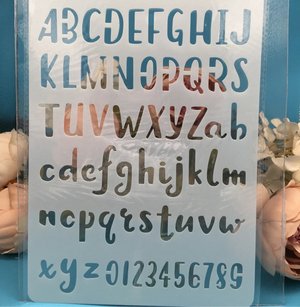 Versatile Alphabet Letters/Numbers Layering Stencils, 26 cm, Three Designs to Choose