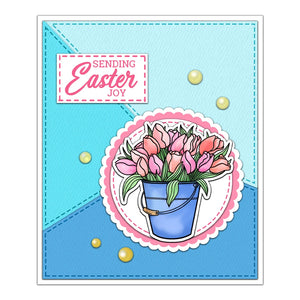 Easter Blessings Transparent Stamps, Stamp and Die Set (please order items separately)