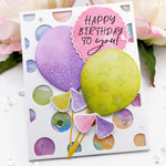 Stunning Birthday Balloons Metal Cutting Dies, Size on Photo