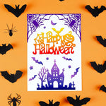 Versatile and Beautiful Halloween Cobweb Border/Edge Metal Cutting Dies, Size on Photo