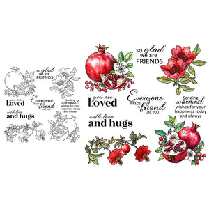 Gorgeous Sweet Pomegranate Transparent Stamps