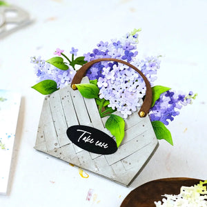 Loveable Lilac Plants Metal Cutting Dies, Size on Photo