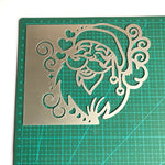 Cute Santa Claus Metal Cutting Die, 16.5 cm x 13.4 cm/6.49 in x 5.27 in